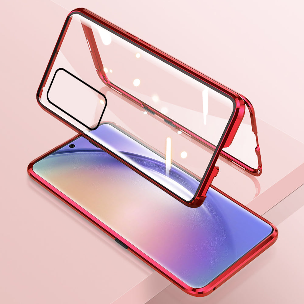 Samsung A72 Magnetic Case with Dual Glass on Front & Back