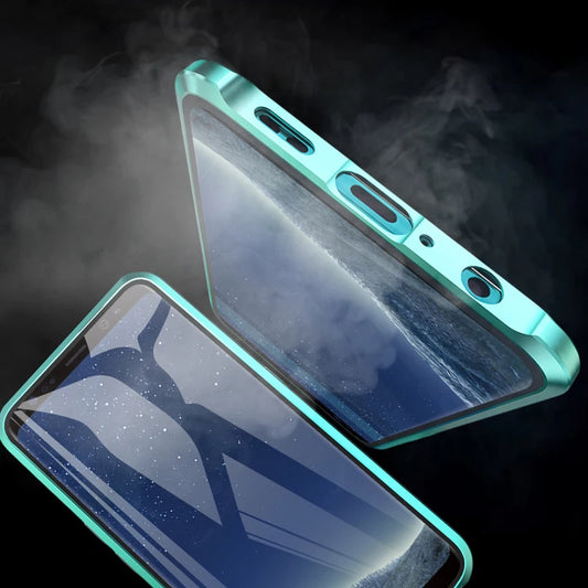 Samsung Magnetic Case with Dual Glass on Front & Back