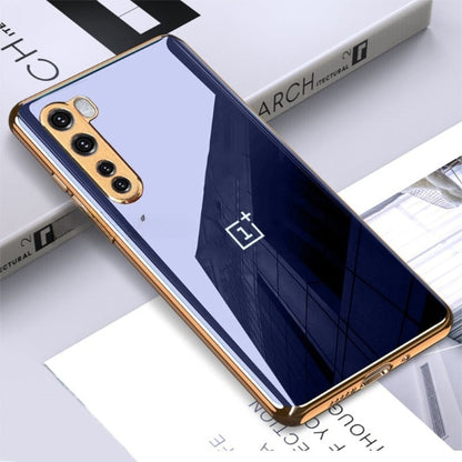 Glossy Gold Edge Back Logo Case For OnePlus Nord Series