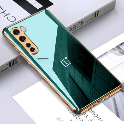 Glossy Gold Edge Back Logo Case For OnePlus Nord Series