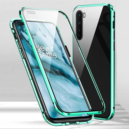 Oneplus Nord Magnetic Case with Dual Glass on Front & Back