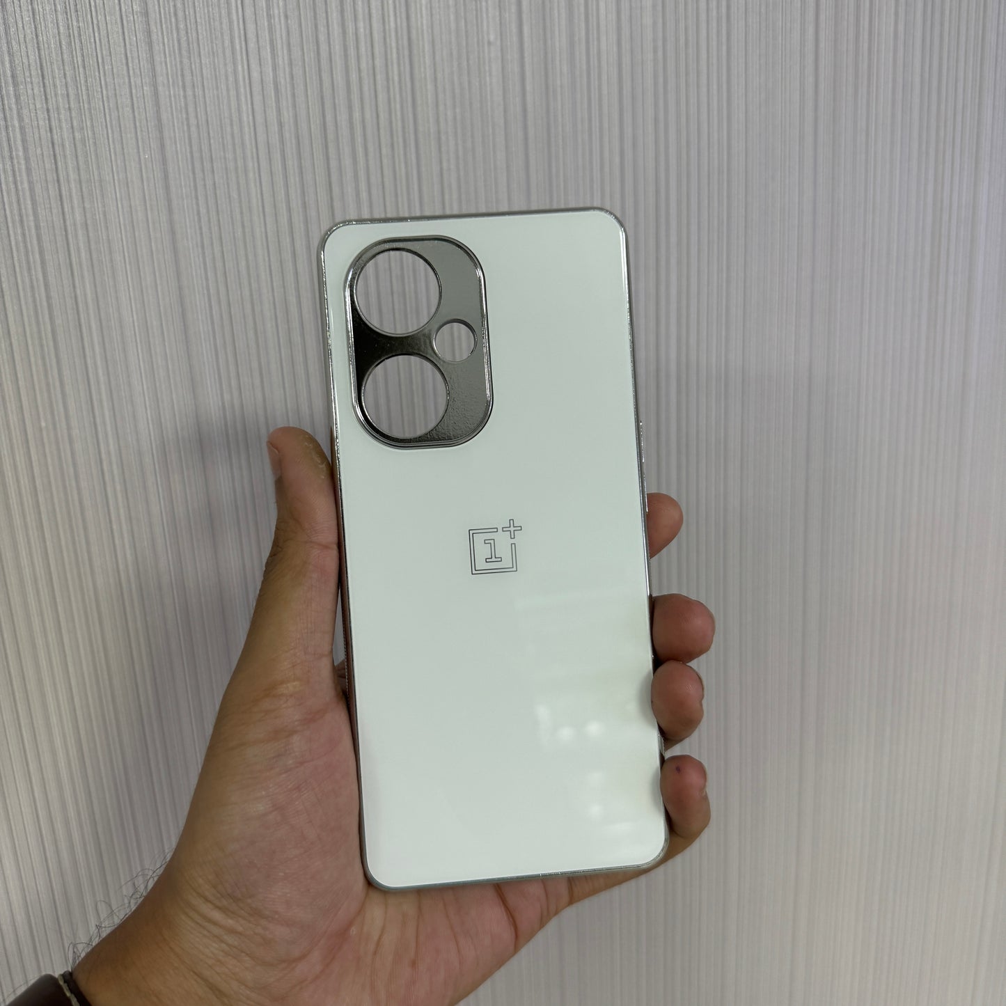 Glossy Gold Edge Back Logo Case For OnePlus Nord Series