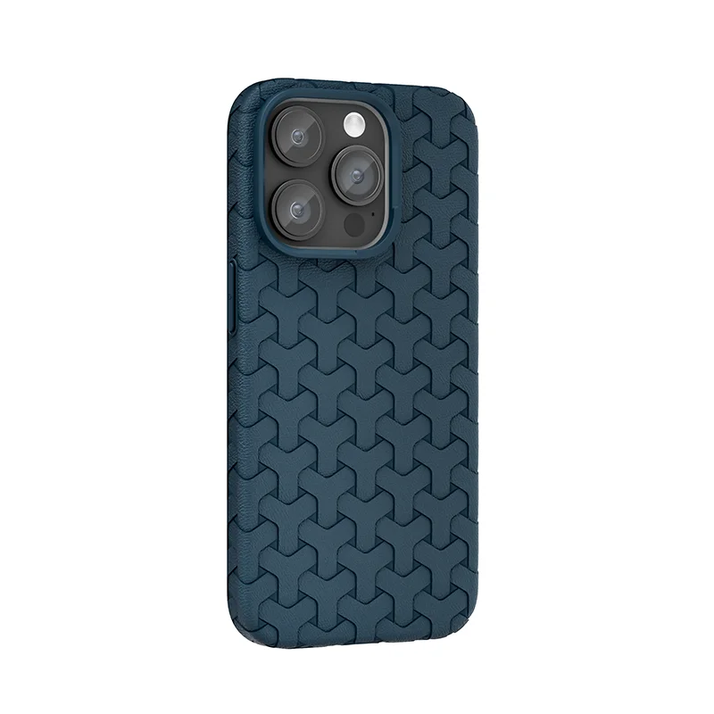 Weave Leather 3D Case For iPhone