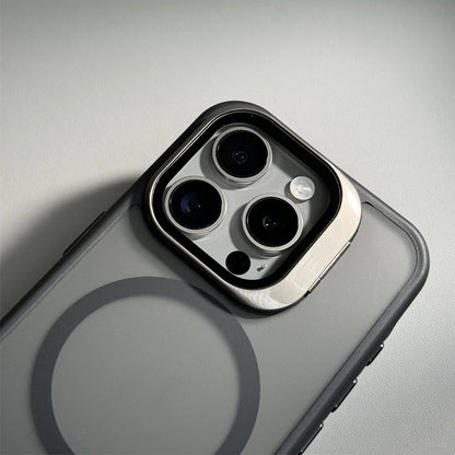 Metal Lens Holder Magsafe Case For iPhone