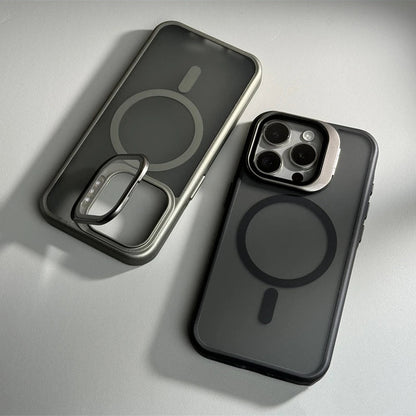 Metal Lens Holder Magsafe Case For iPhone