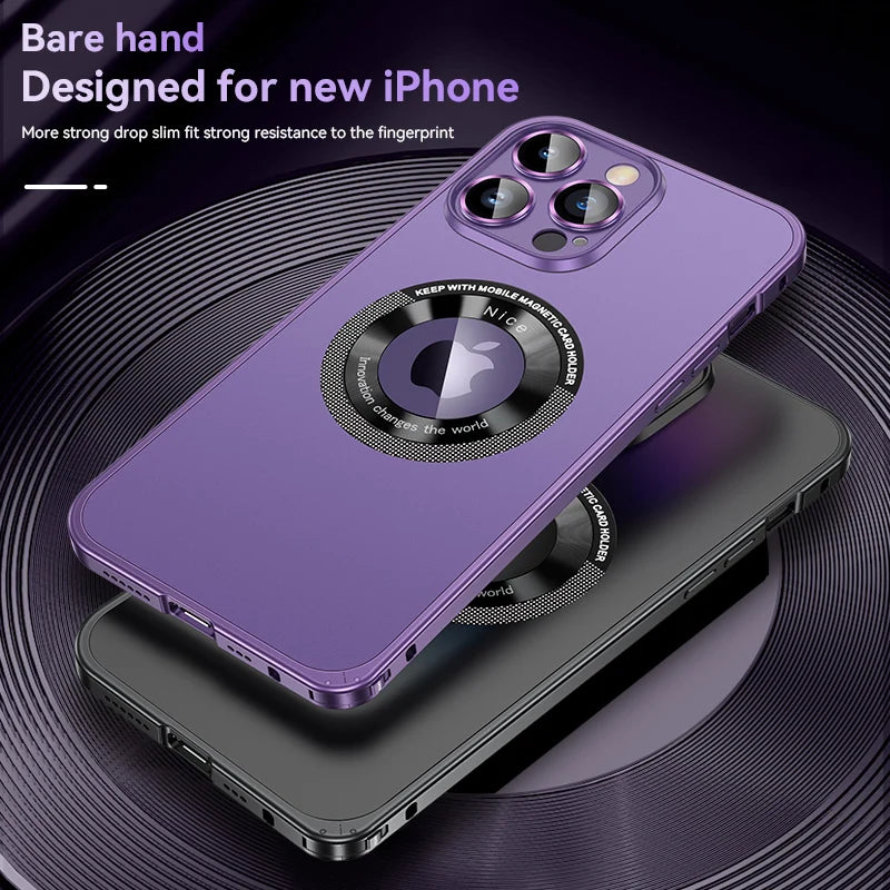 Metal Frame Magnetic Case For iPhone