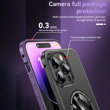 Metal Frame Magnetic Case For iPhone