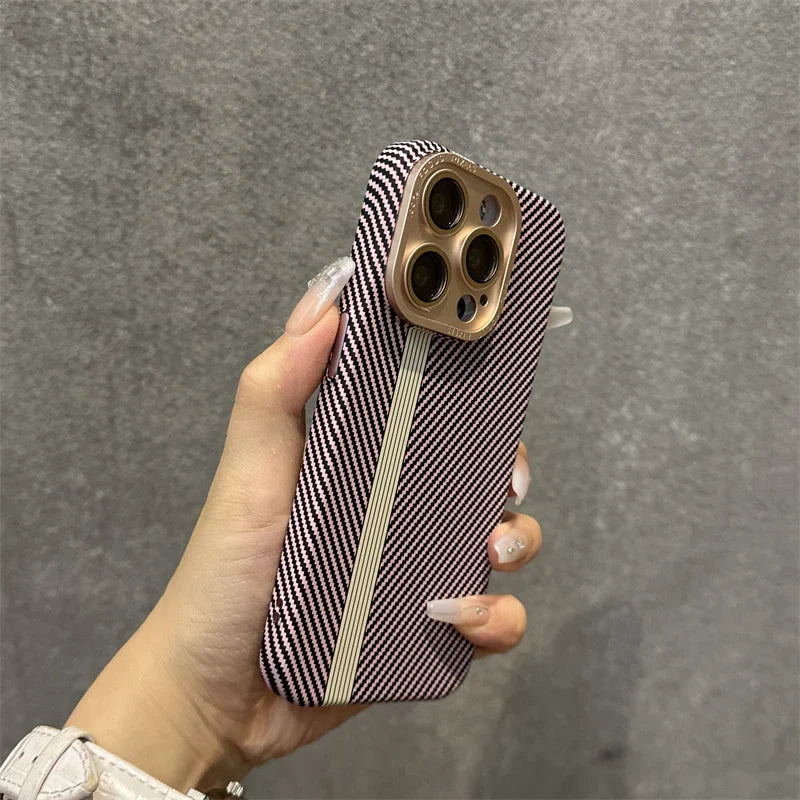 Carbon Fiber Shockproof Case For iPhone