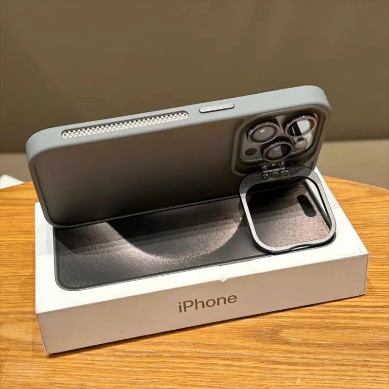 Metal Lens Holder Magsafe Case For iPhone